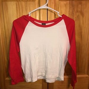 wild fable cropped baseball tee